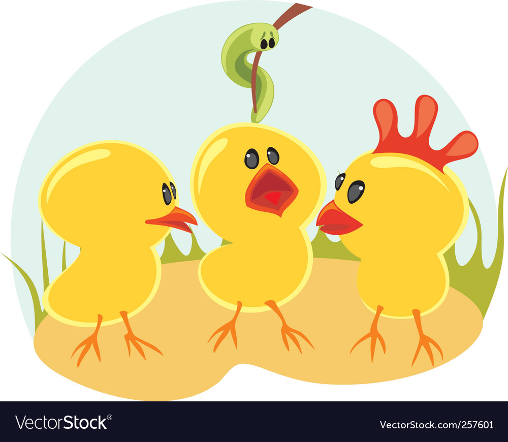 Three little chickens