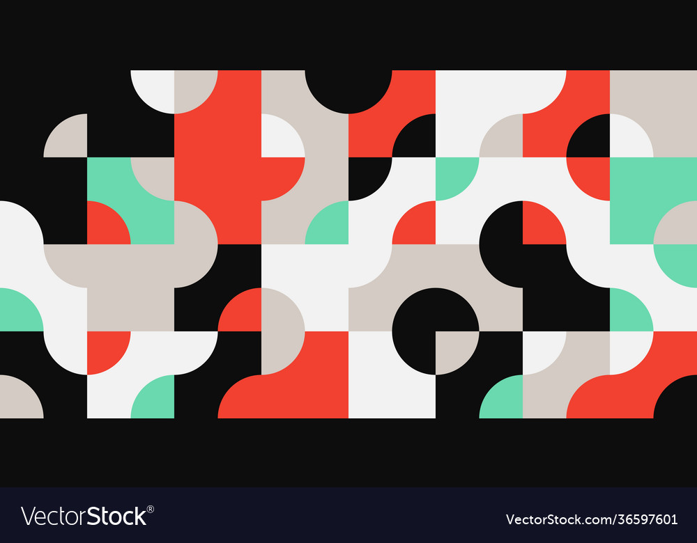 Warm colored circular pattern design vector image Warm colored circular pattern design