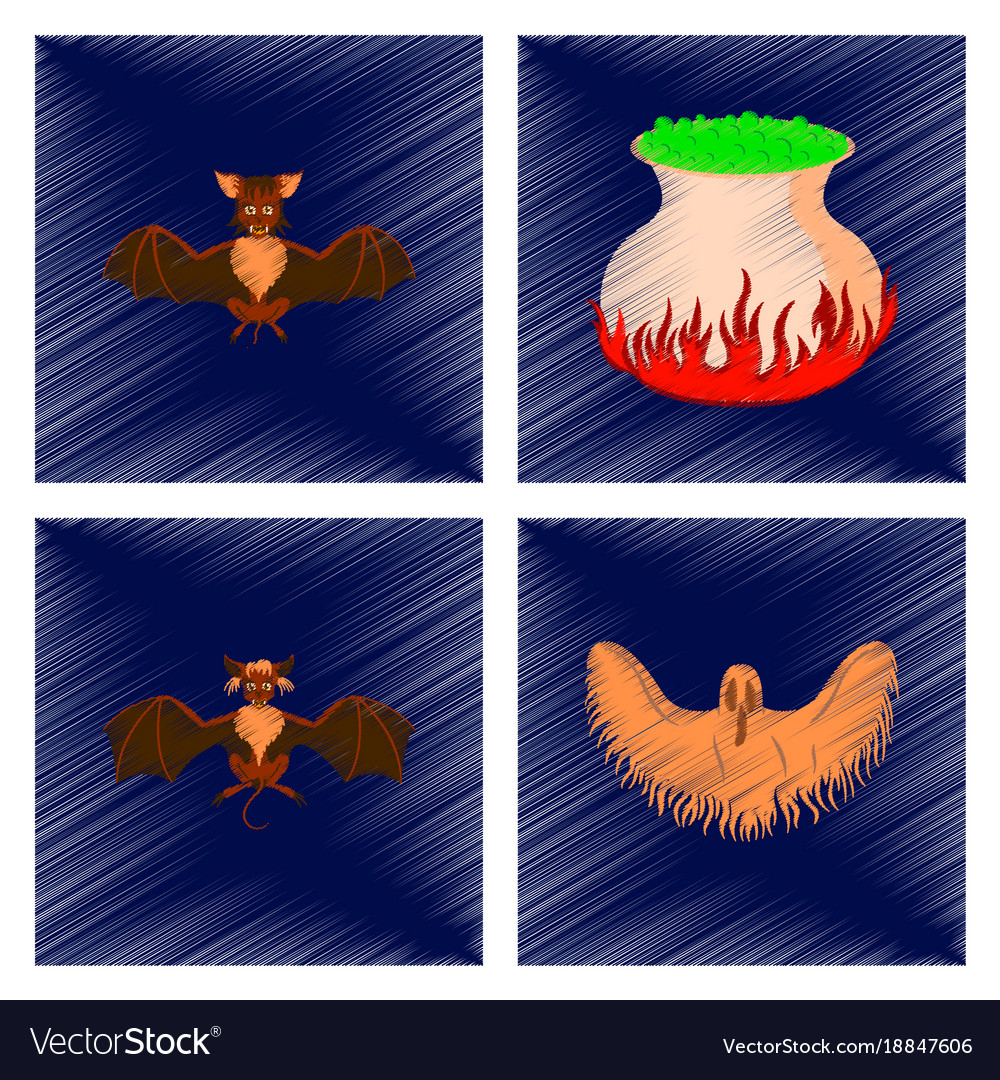 Assembly flat shading style icon potion cauldron