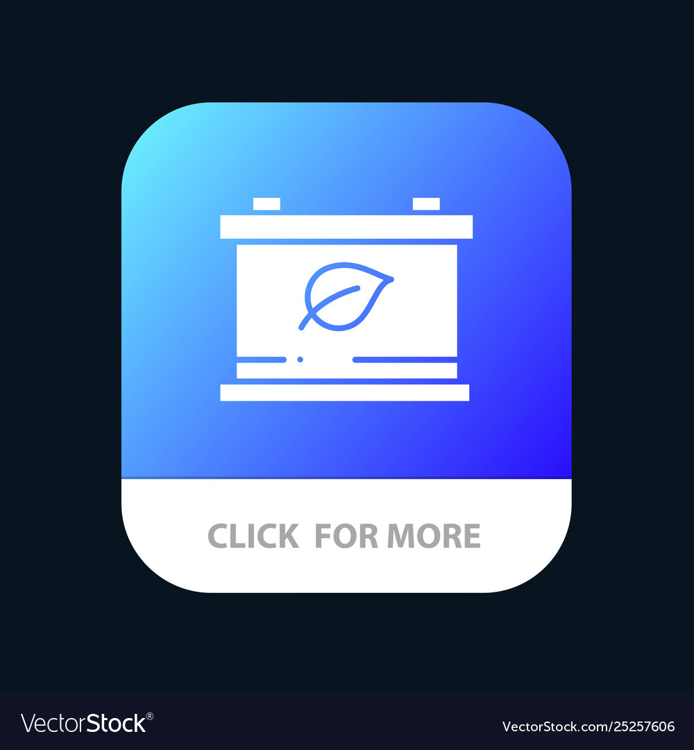 Battery save green mobile app button android
