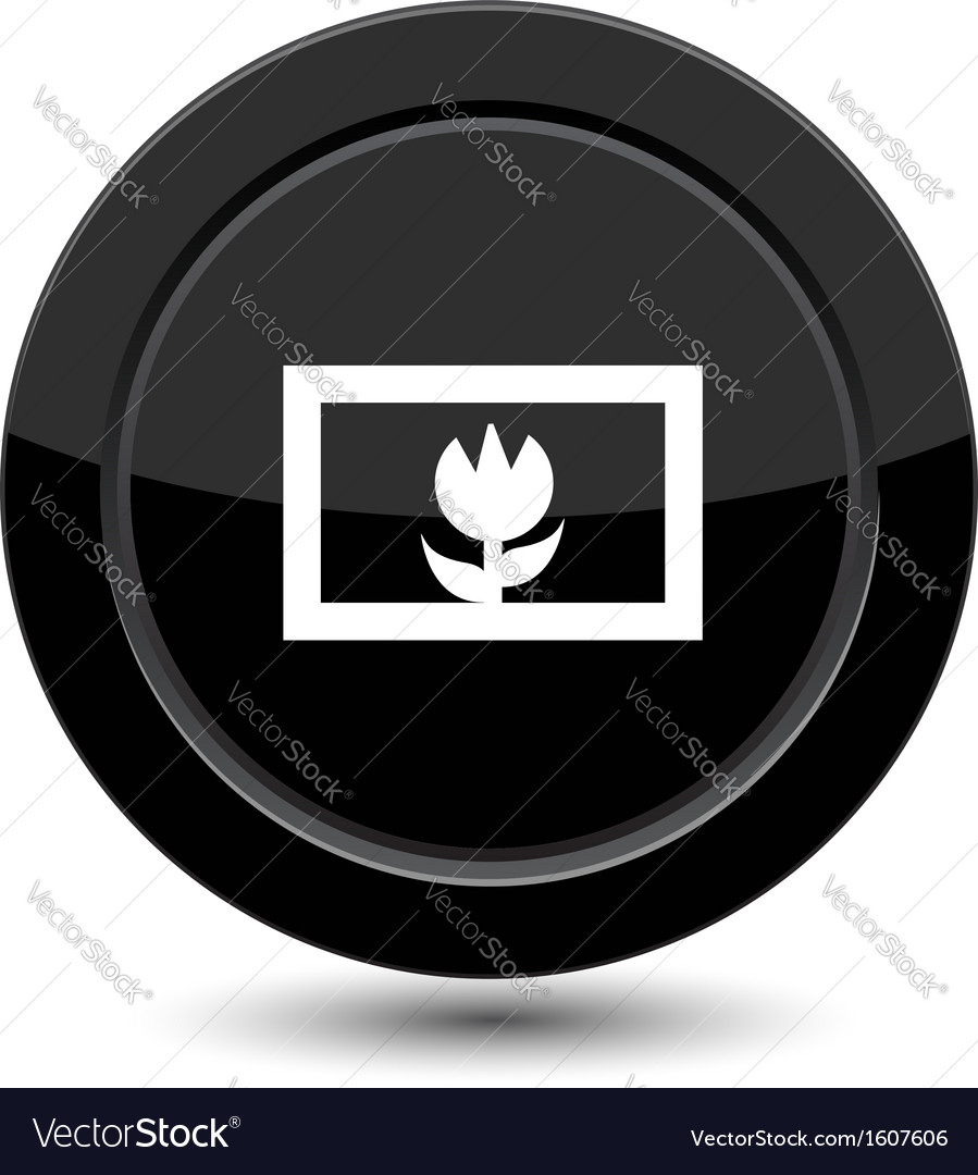 Button with flower