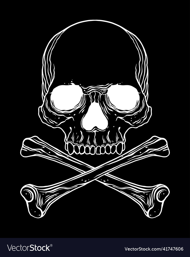 Cross bones and skull