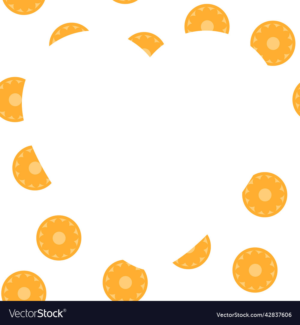 Decorative frame with fruits and space for text