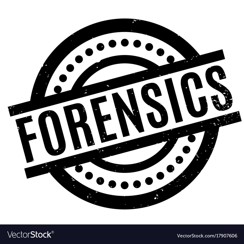 Forensics rubber stamp