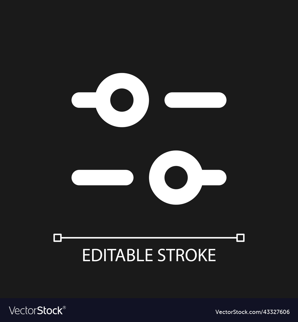Horizontal adjust pixel perfect white linear ui
