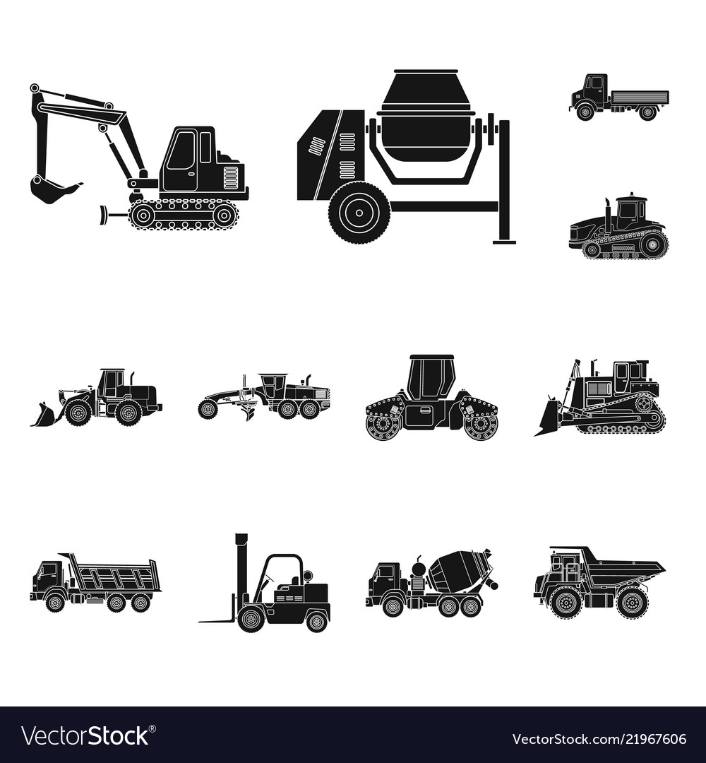 Isolated object of build and construction icon vector image Isolated object of build and construction icon