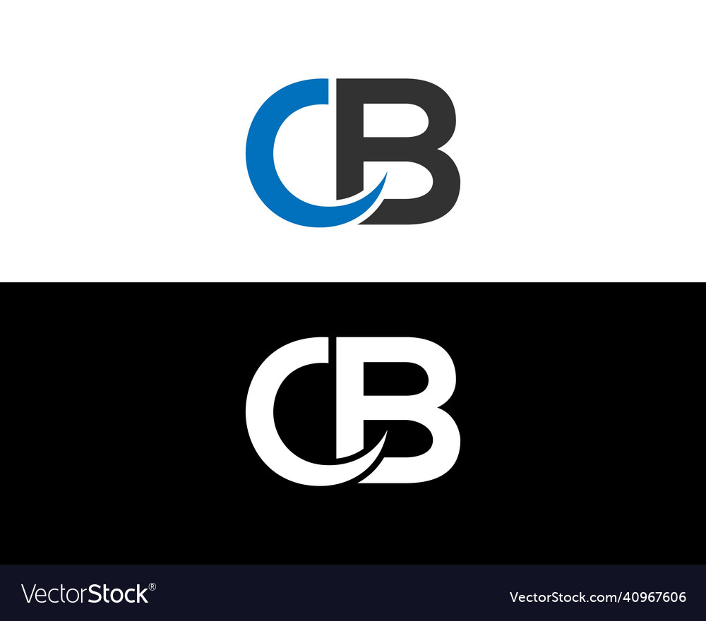 Letter cb initial logo