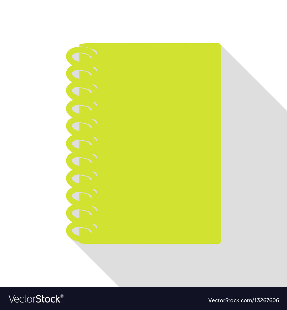 Notebook simple sign pear icon with flat style