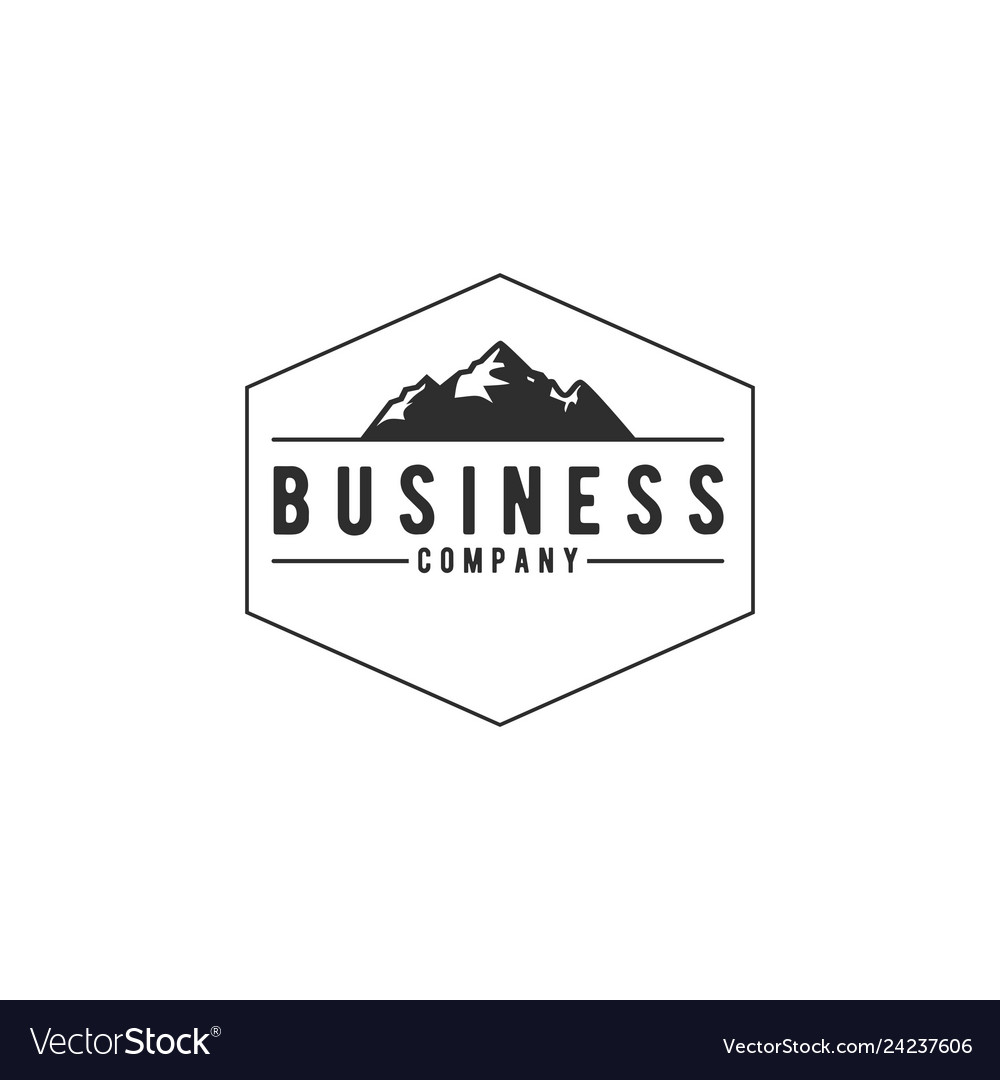 Outdoor mountain adventure logo design vector image