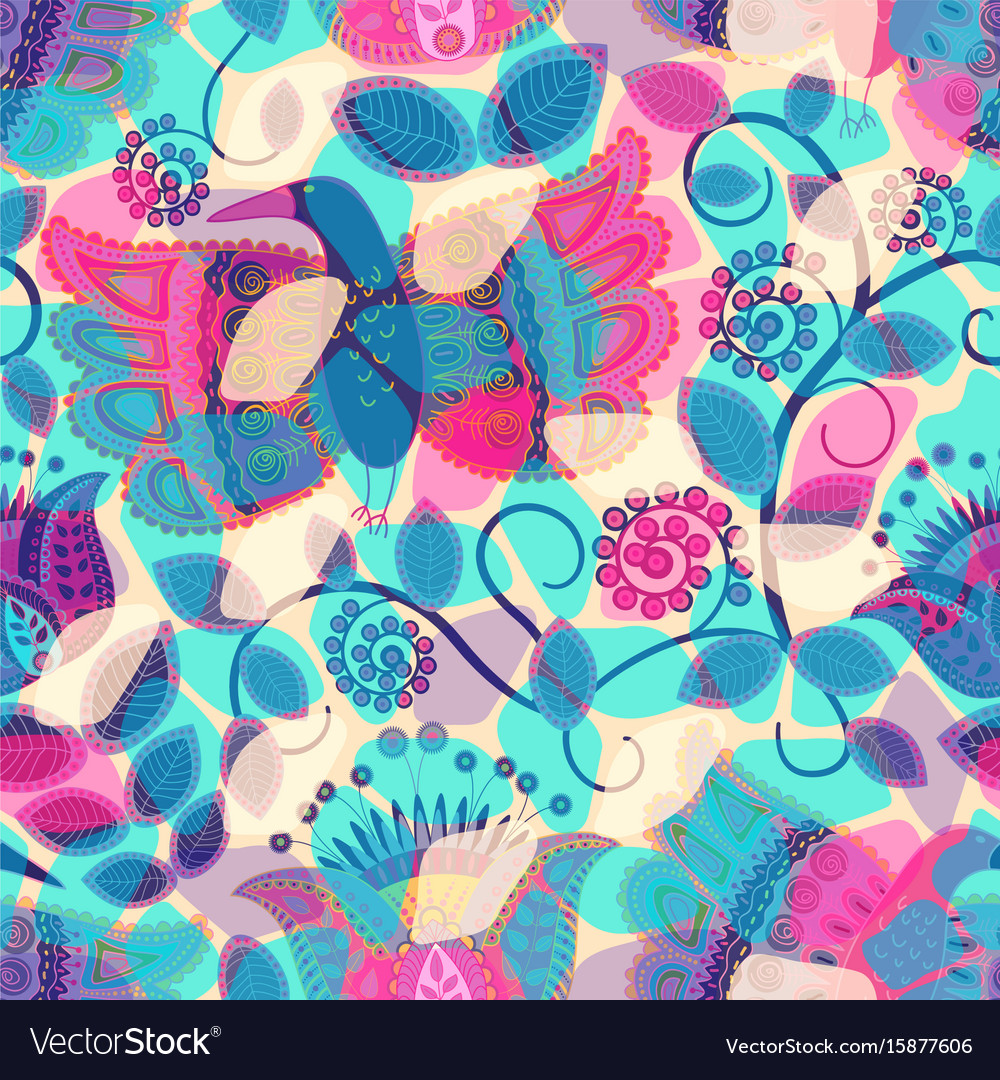 Seamless floral background pattern