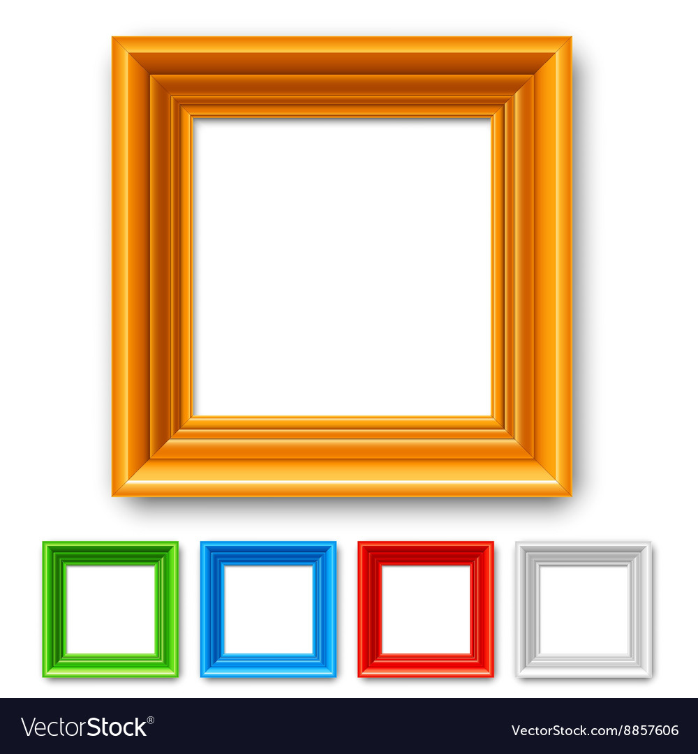 Set of Colorful Picture Frames