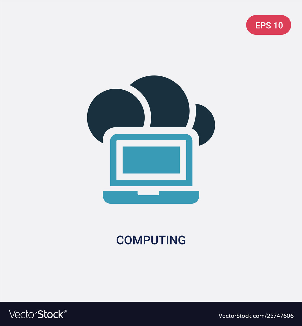 Two color computing icon from programming concept Vector Image Two color computing icon from programming concept