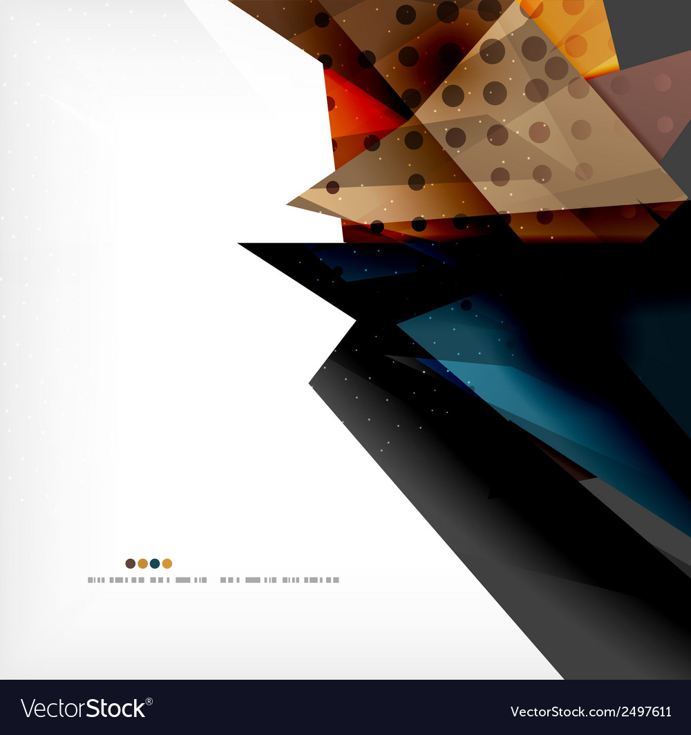 Abstract colorful overlapping composition