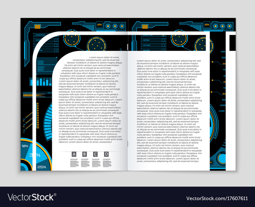 Abstract layout background set for art