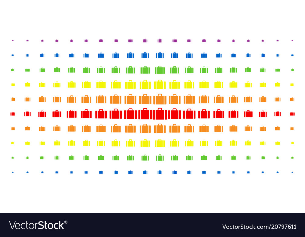 Baggage spectrum halftone pattern