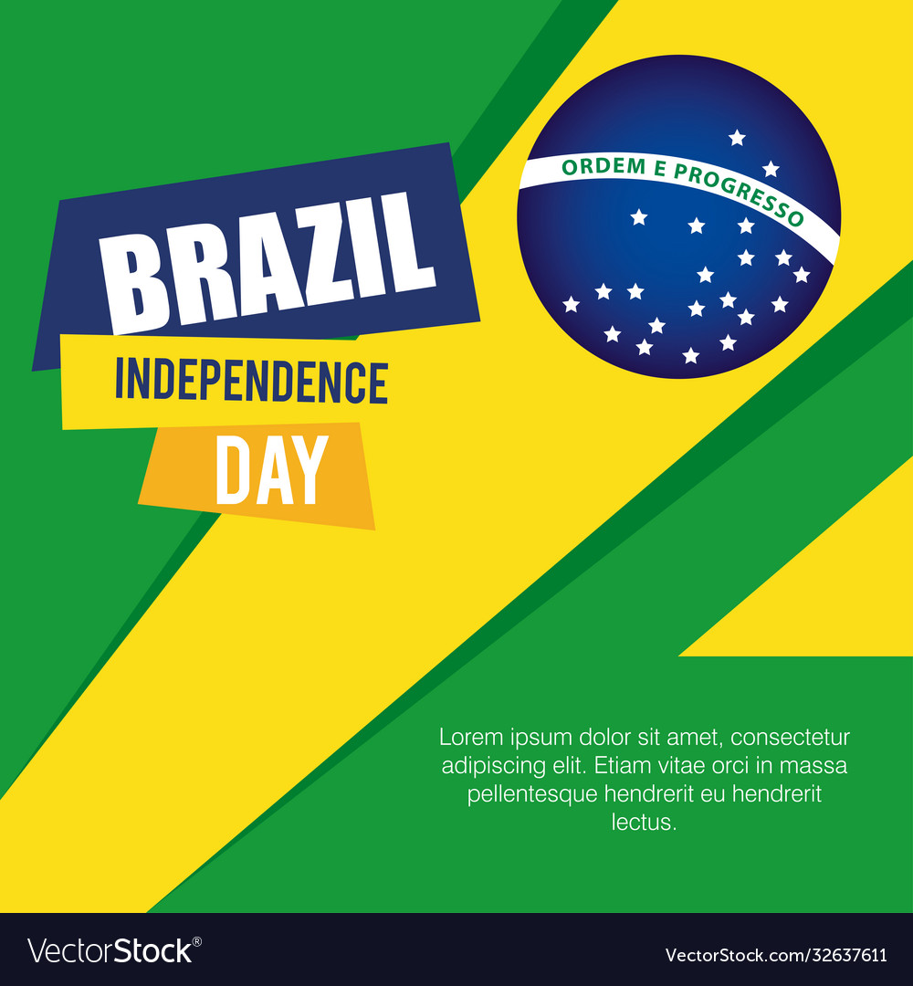 Banner brazil independence celebration