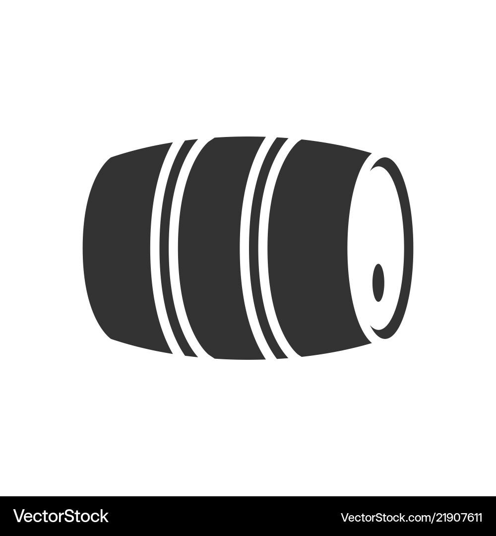 Barrel of beer icon Royalty Free Vector Image VectorStock