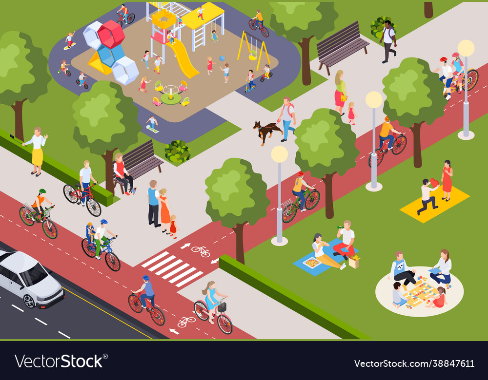 City park vector image City park