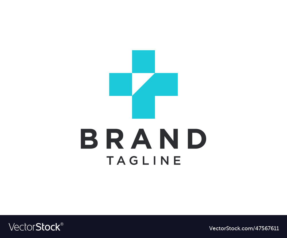 Cross sign medical logo health symbol pharmacy Vector Image