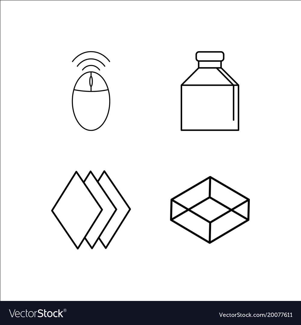 Design and studio simple linear icon setsimple