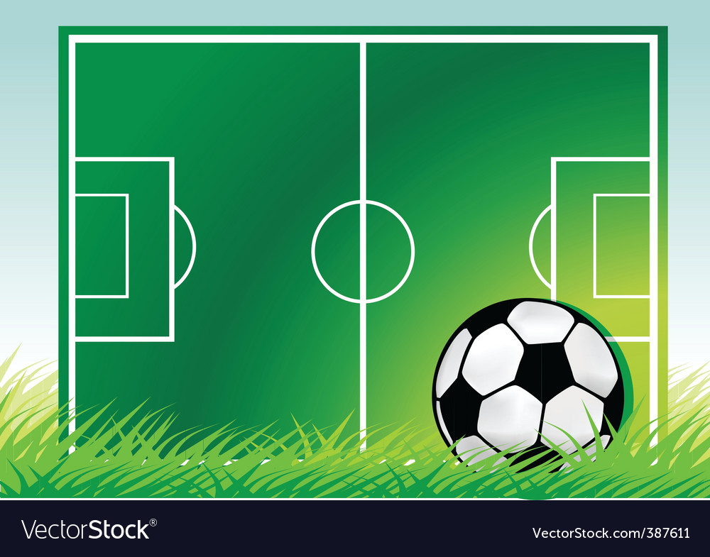 Football field Royalty Free Vector Image - VectorStock