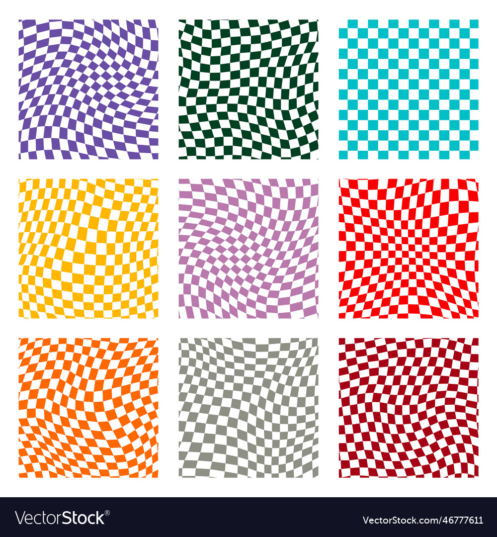 Groovy retro pattern background in psychedelic vector image Groovy retro pattern background in psychedelic