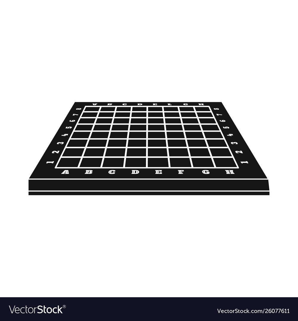 Isolated object chessboard and board symbol