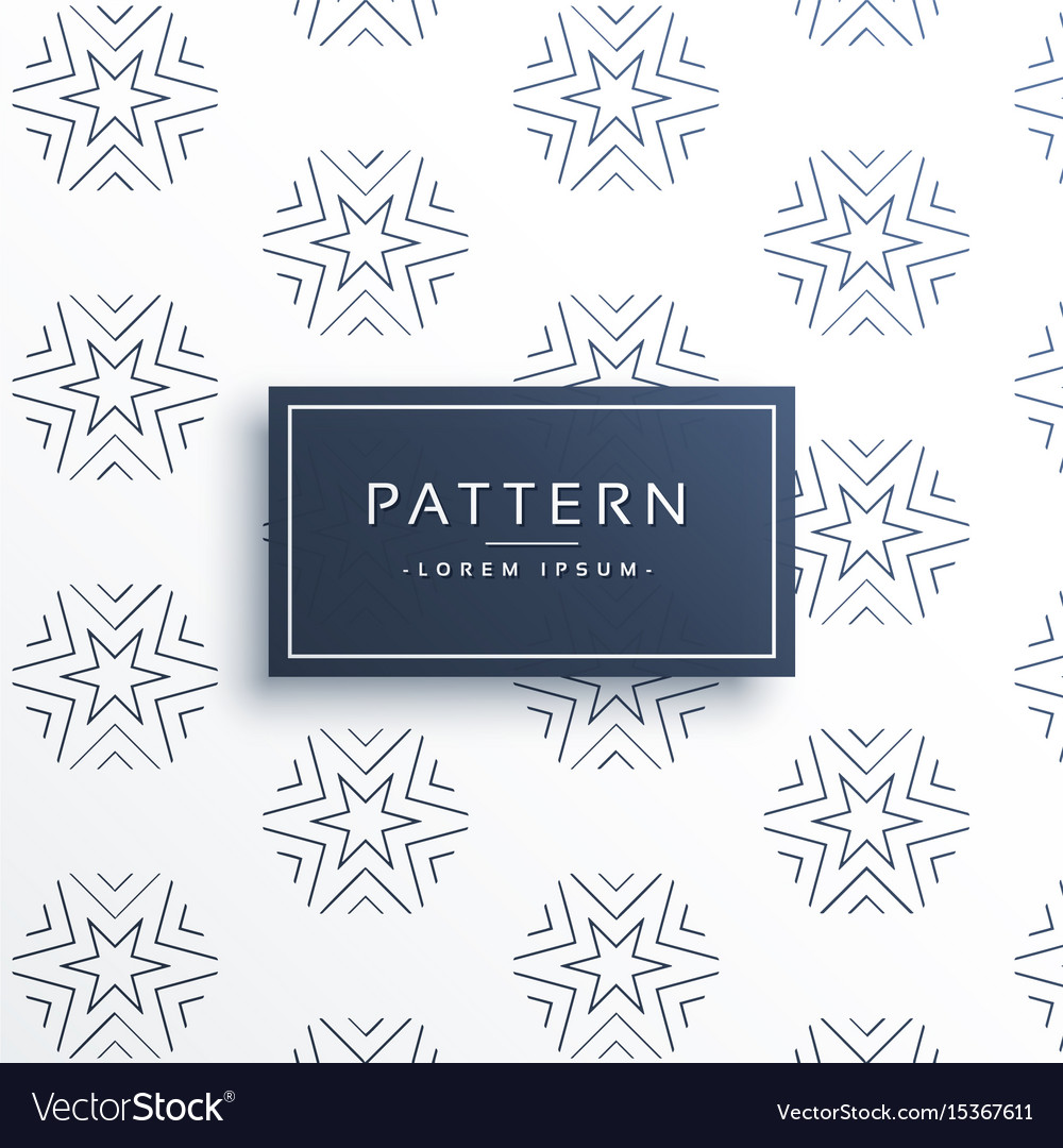 Line star pattern background design