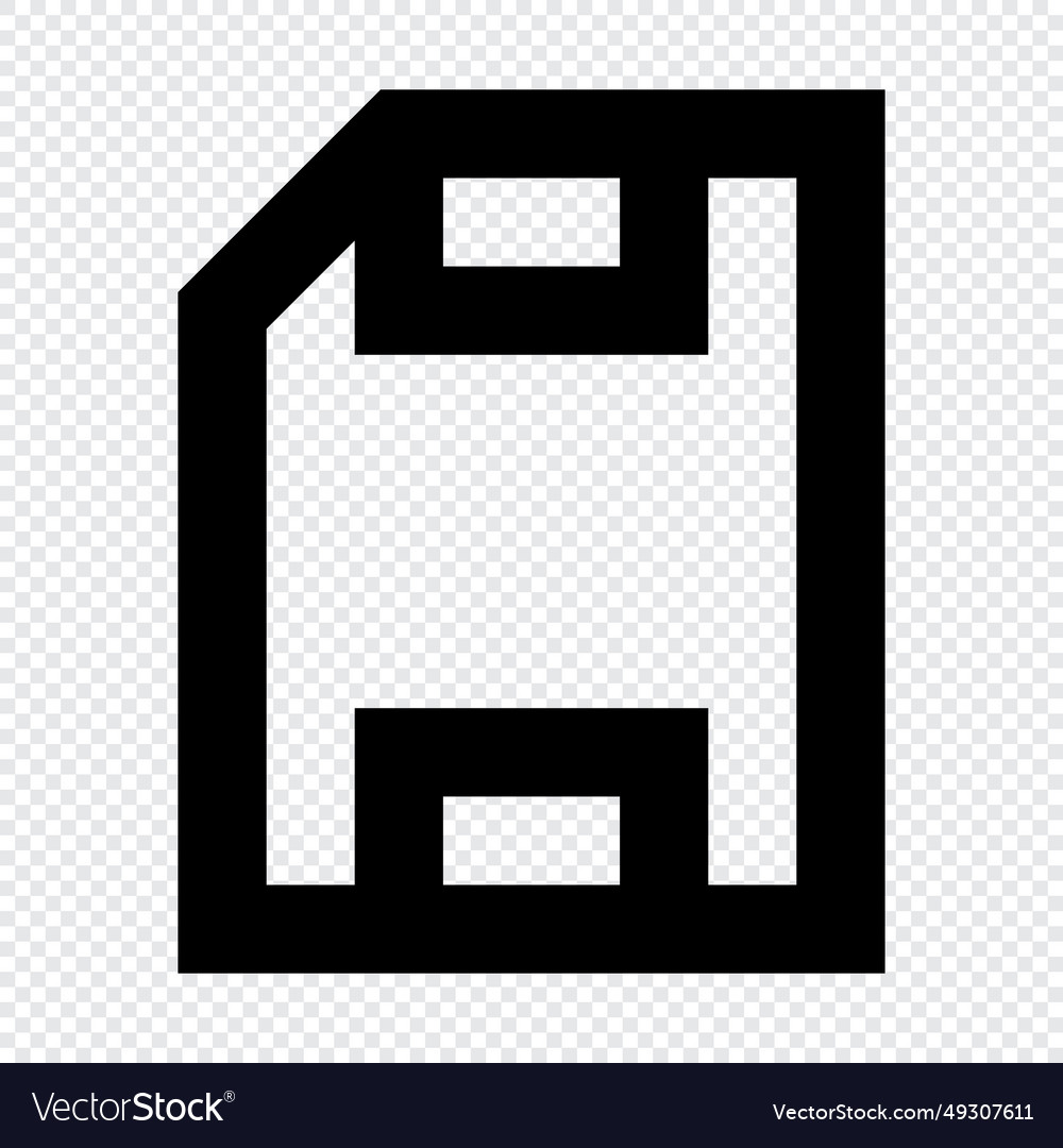 Save icon suitable for website ui design Vector Image Save icon suitable for website ui design