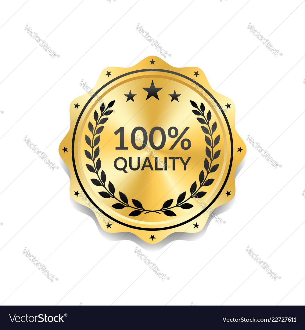 Seal award gold icon medal Royalty Free Vector Image