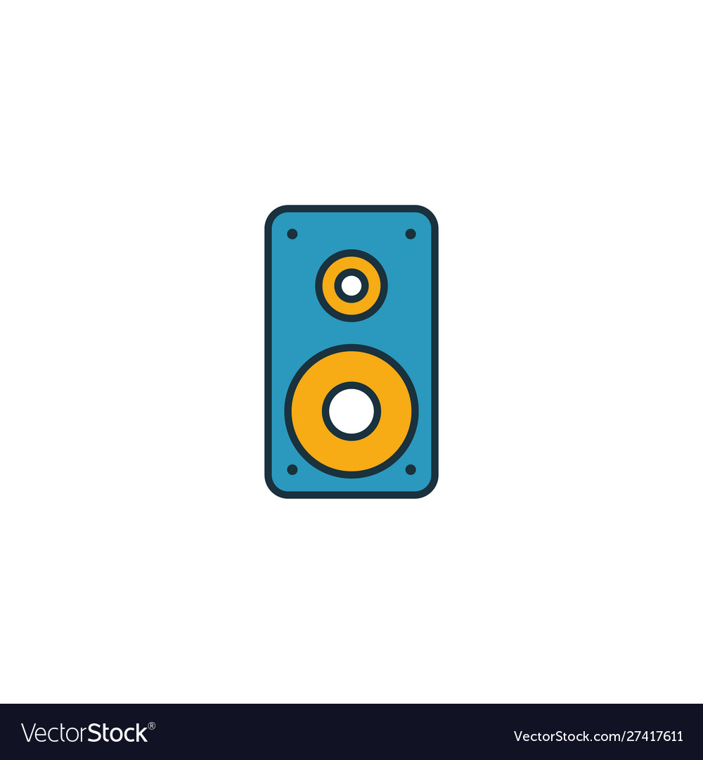 Speaker icon outline filled creative element from