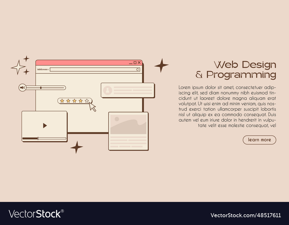 Ui ux design web banner template
