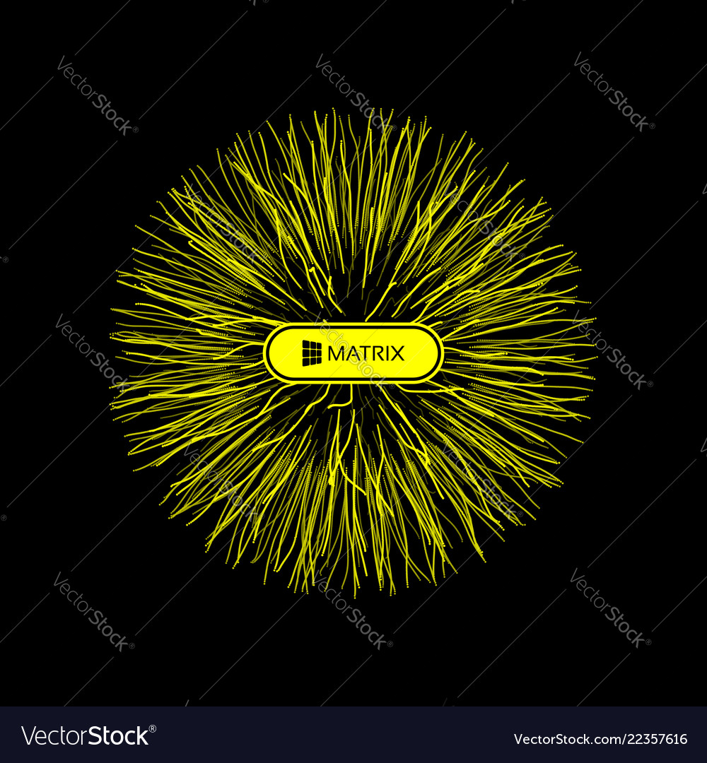 3d abstract sphere array with dynamic particles vector image 3d abstract sphere array with dynamic particles