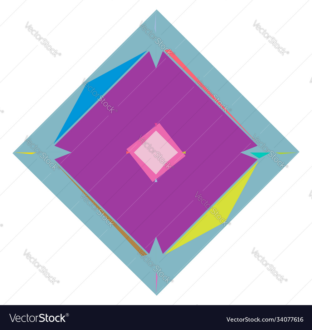 Abstract random geometry shape generative art vector image Abstract random geometry shape generative art