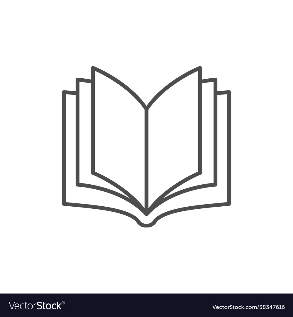 Book line icon or education concept Royalty Free Vector