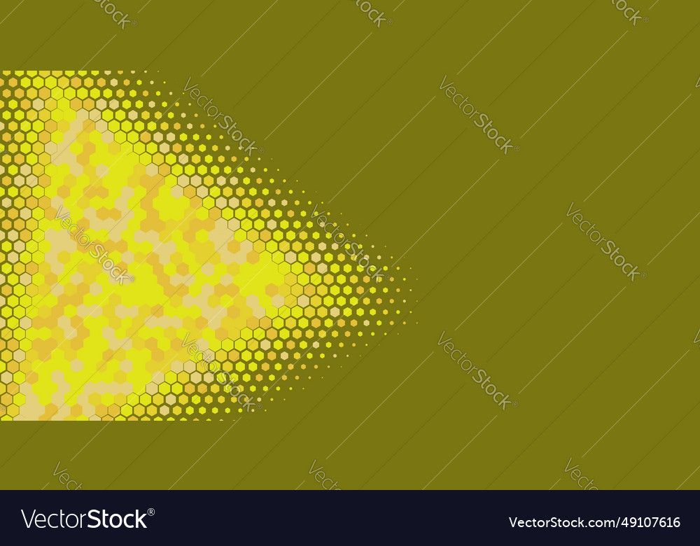 Geometric multi size hexagon with color
