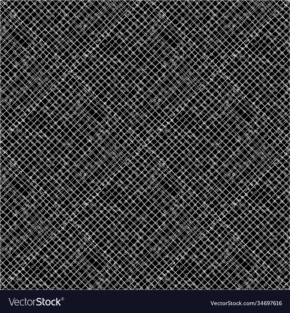 Intersecting white lines and small squares