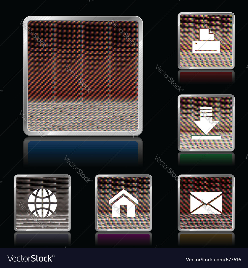 Modern Glossy Button Collection