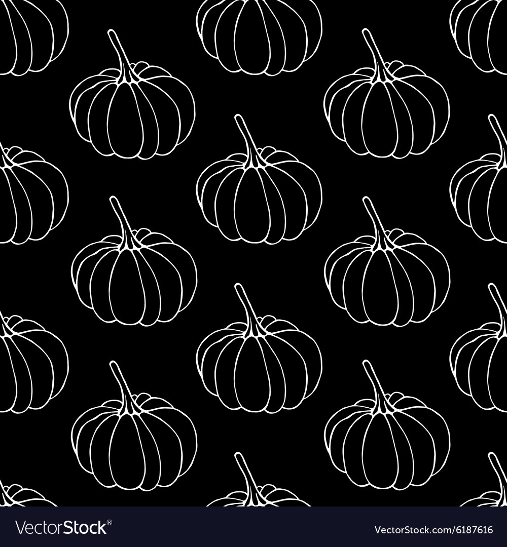 Pumkins pattern Royalty Free Vector Image - VectorStock