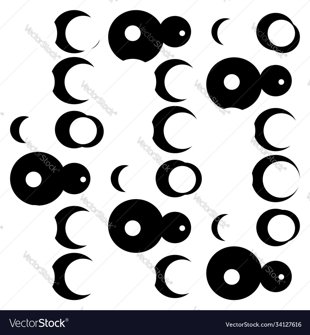 Random overlapping circles dots pattern dapple