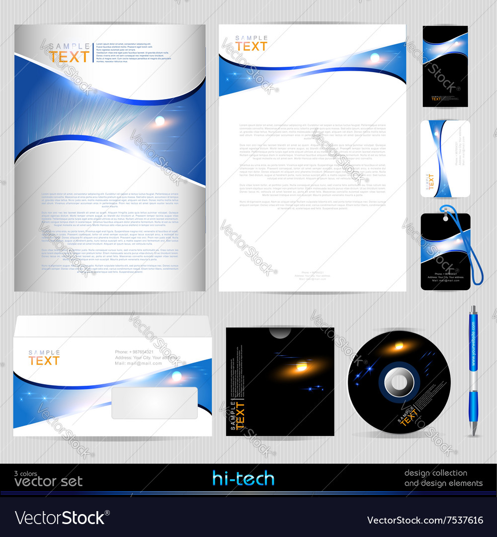 Template background design elements
