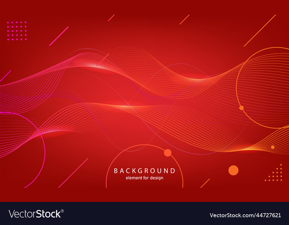 Abstract wave background element for design vector image Abstract wave background element for design