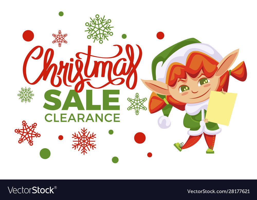 Christmas sale clearance holiday off elf girl