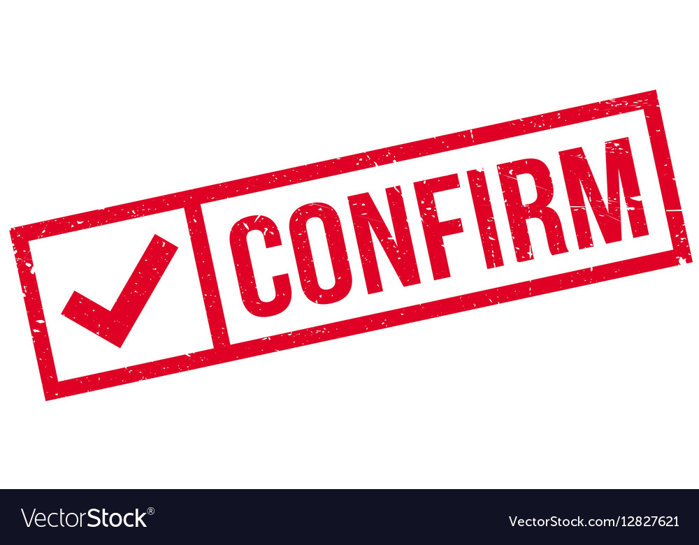 Confirm rubber stamp Royalty Free Vector Image