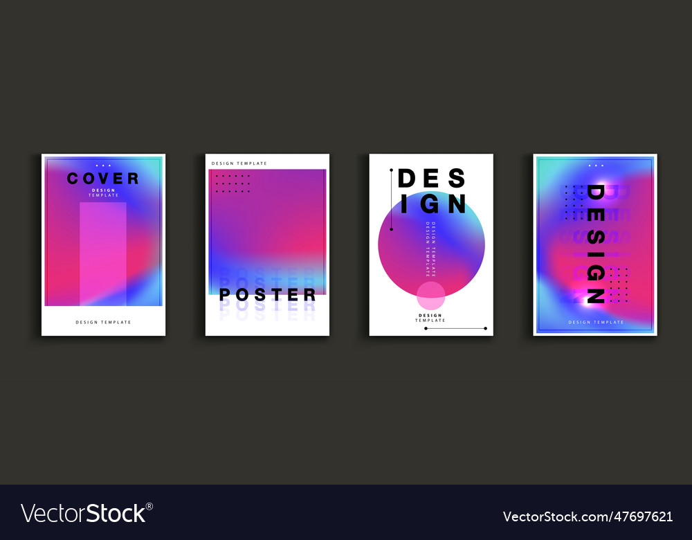 Dynamic geometric fluid shapes flowing vector image Dynamic geometric fluid shapes flowing