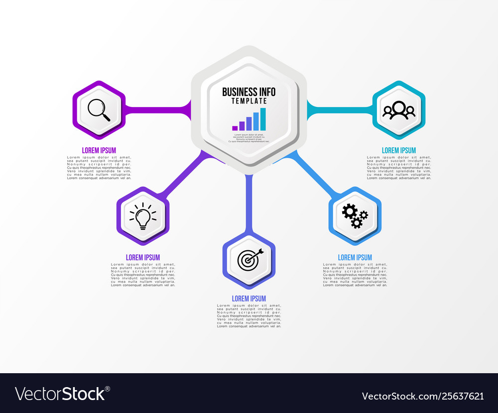 Infographic design template with options steps