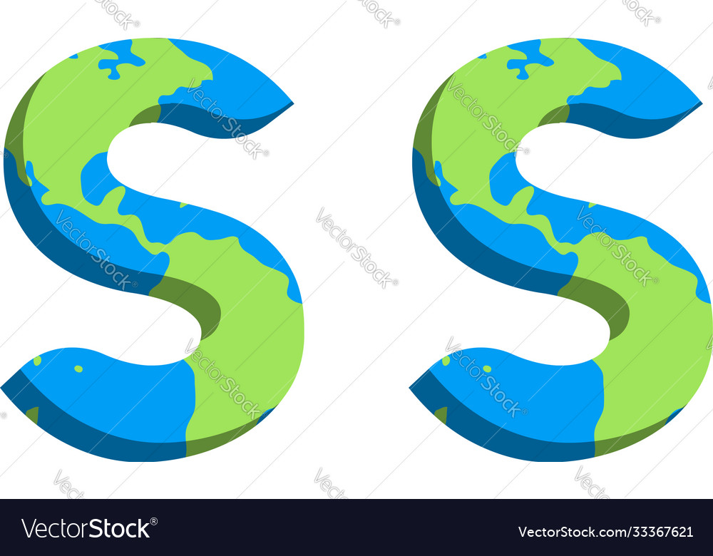 Initial ss logo design with world map style