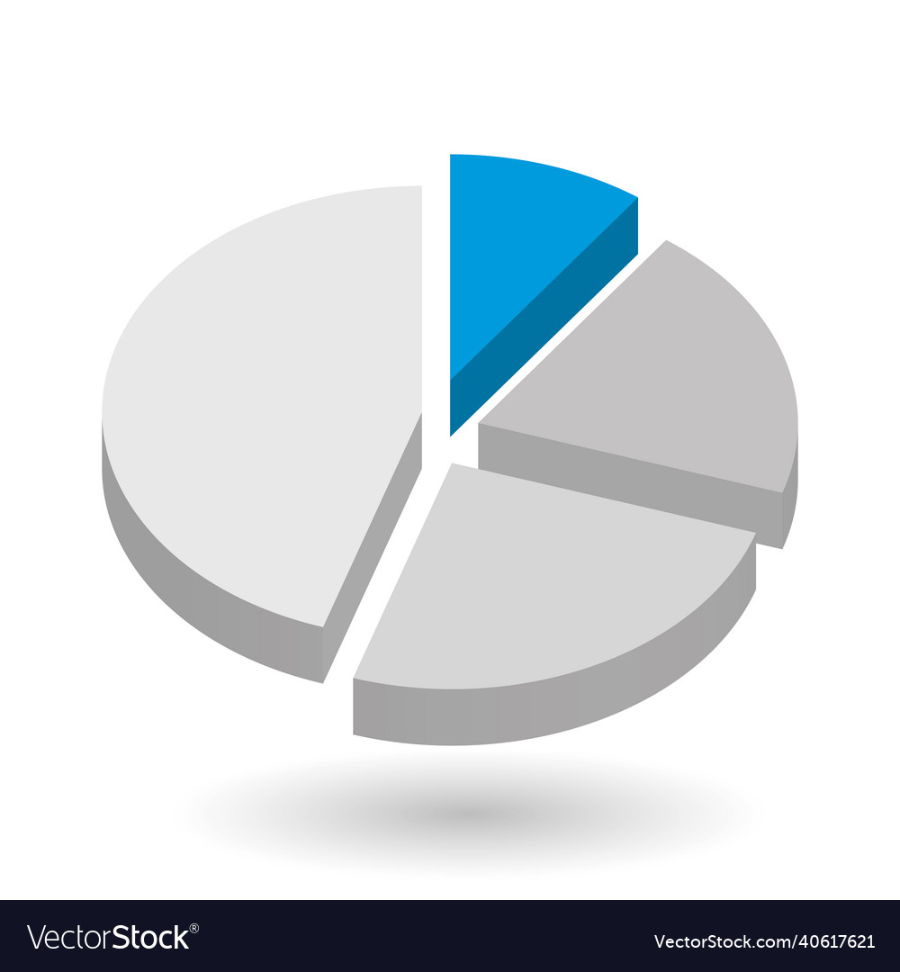 Pie chart design element Vector Image Pie chart design element