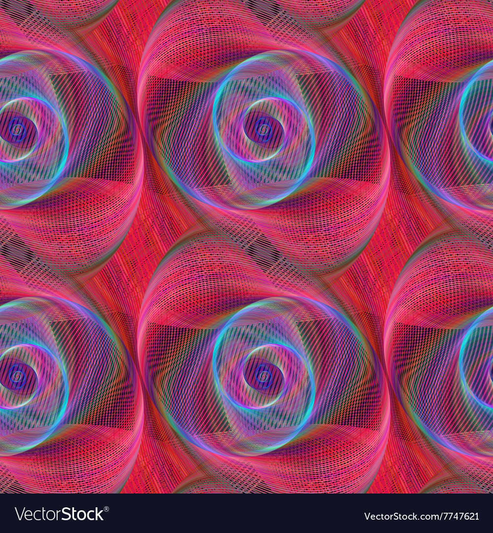 Red blue shiny fractal pattern background