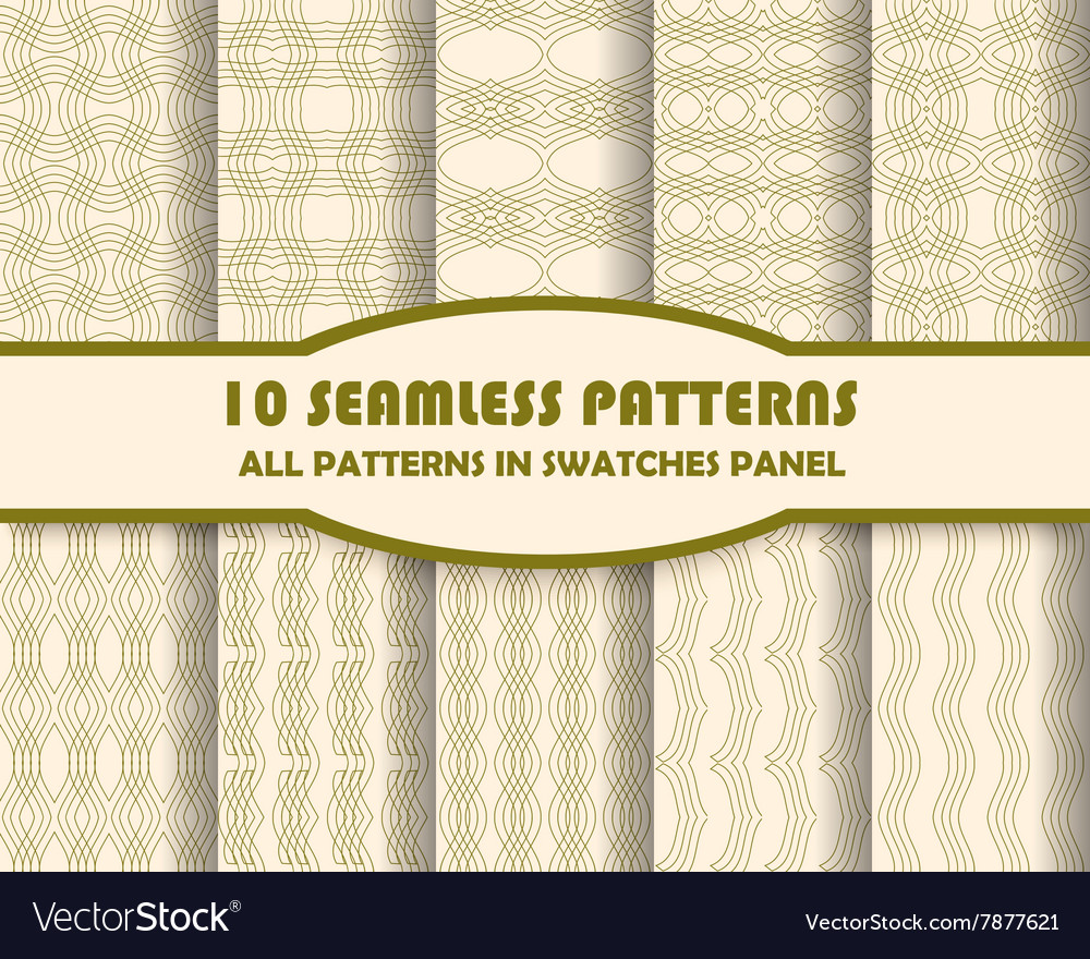 Set of geometric patterns for design